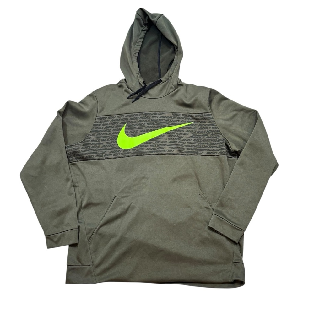 Men’s‎ Nike Therma Training Hoodie Dri-Fit Size XL Army Green